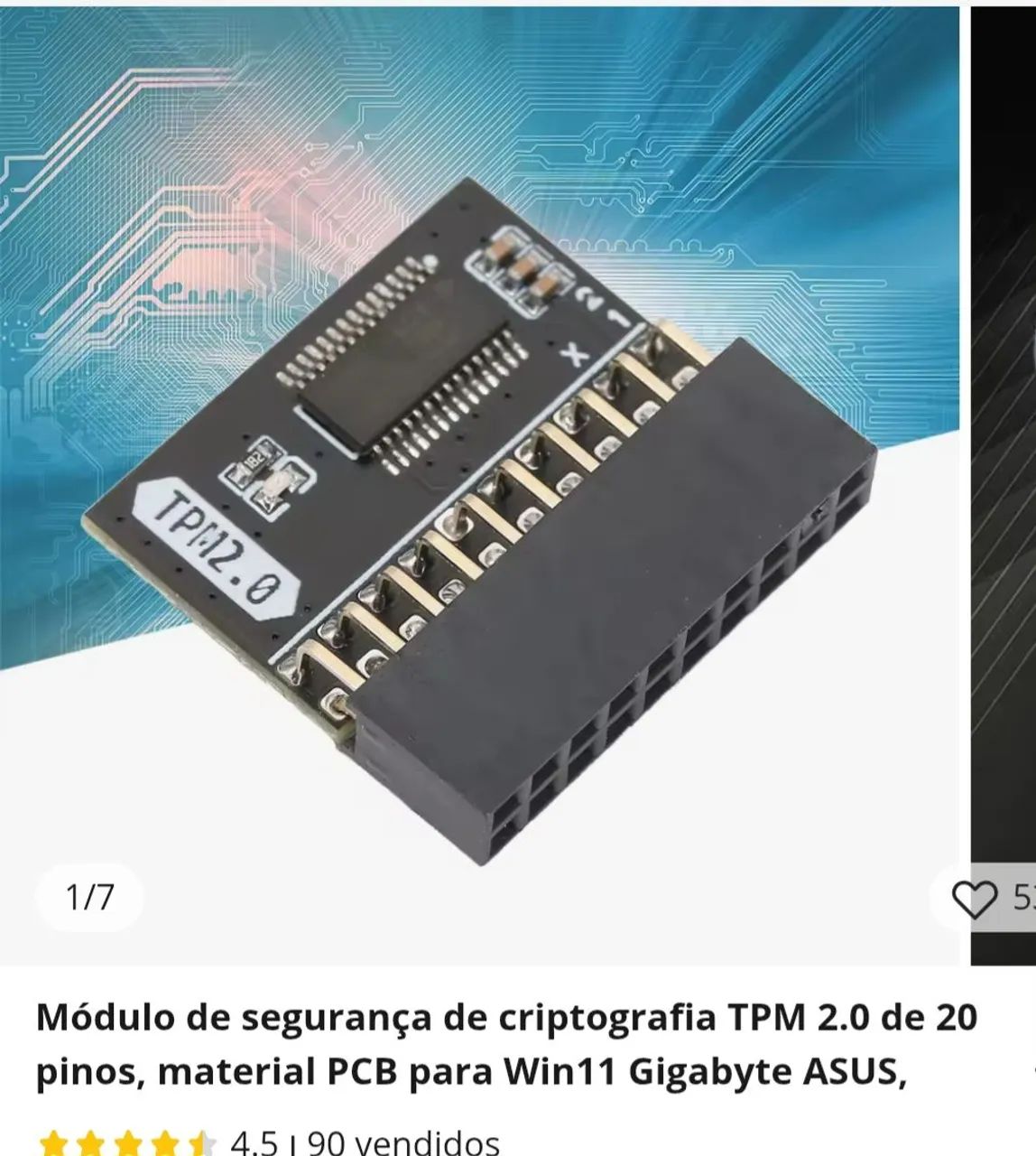 Módulo de segurança 20 pinos 