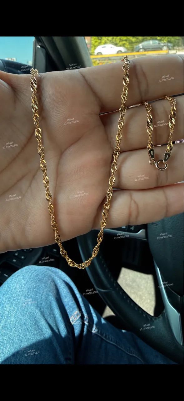 Cordão ouro 18k 60cm 10.5g - Foto 2