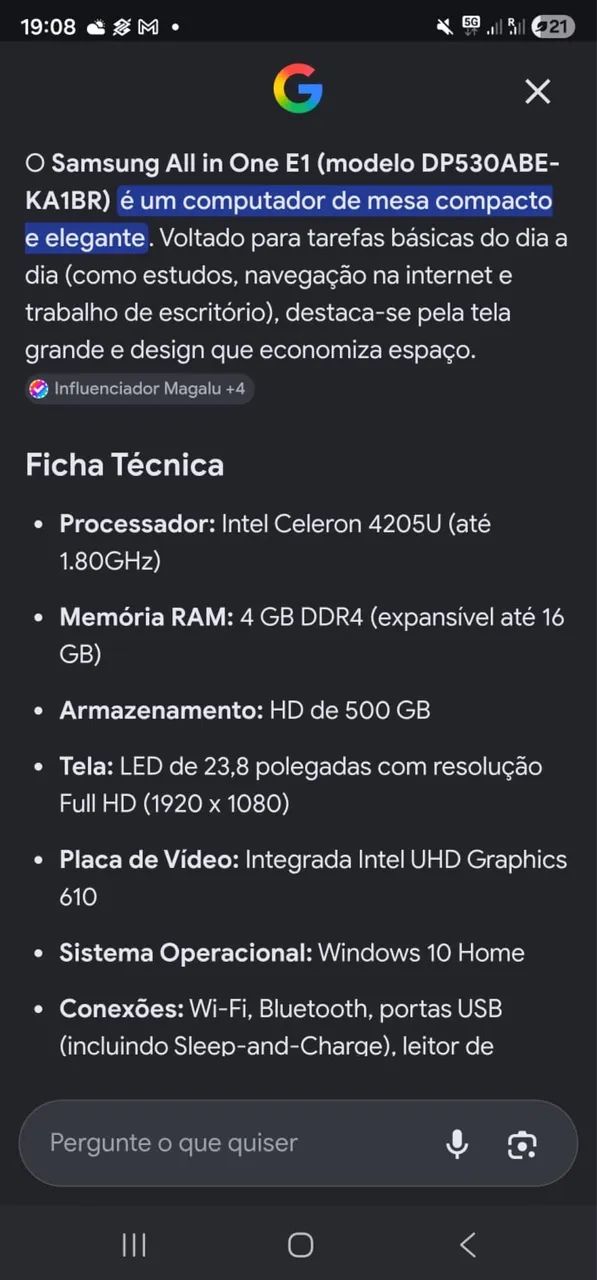 Computador Samsung 