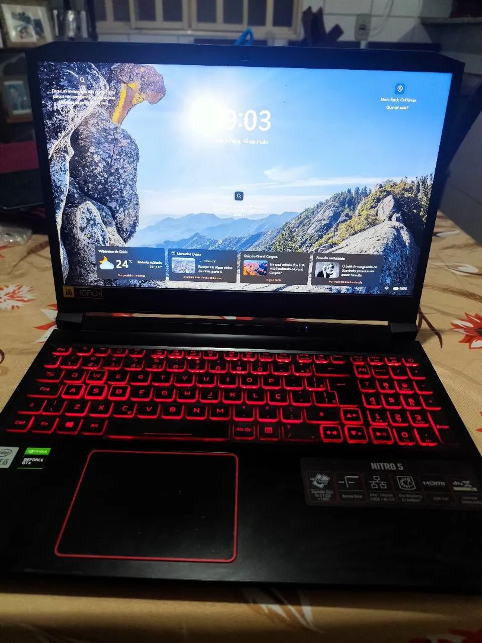 Nitro 5, I5 10° - GTX 1650 - 24 RAM - 1T ROM