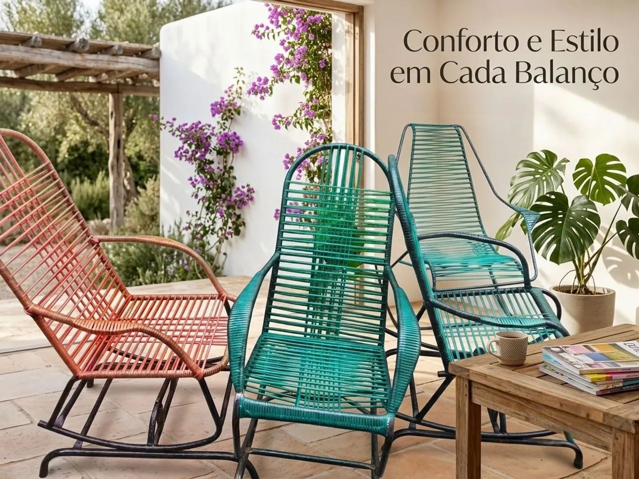 Cadeira de balanço: Kit 4 unid. - Foto 2