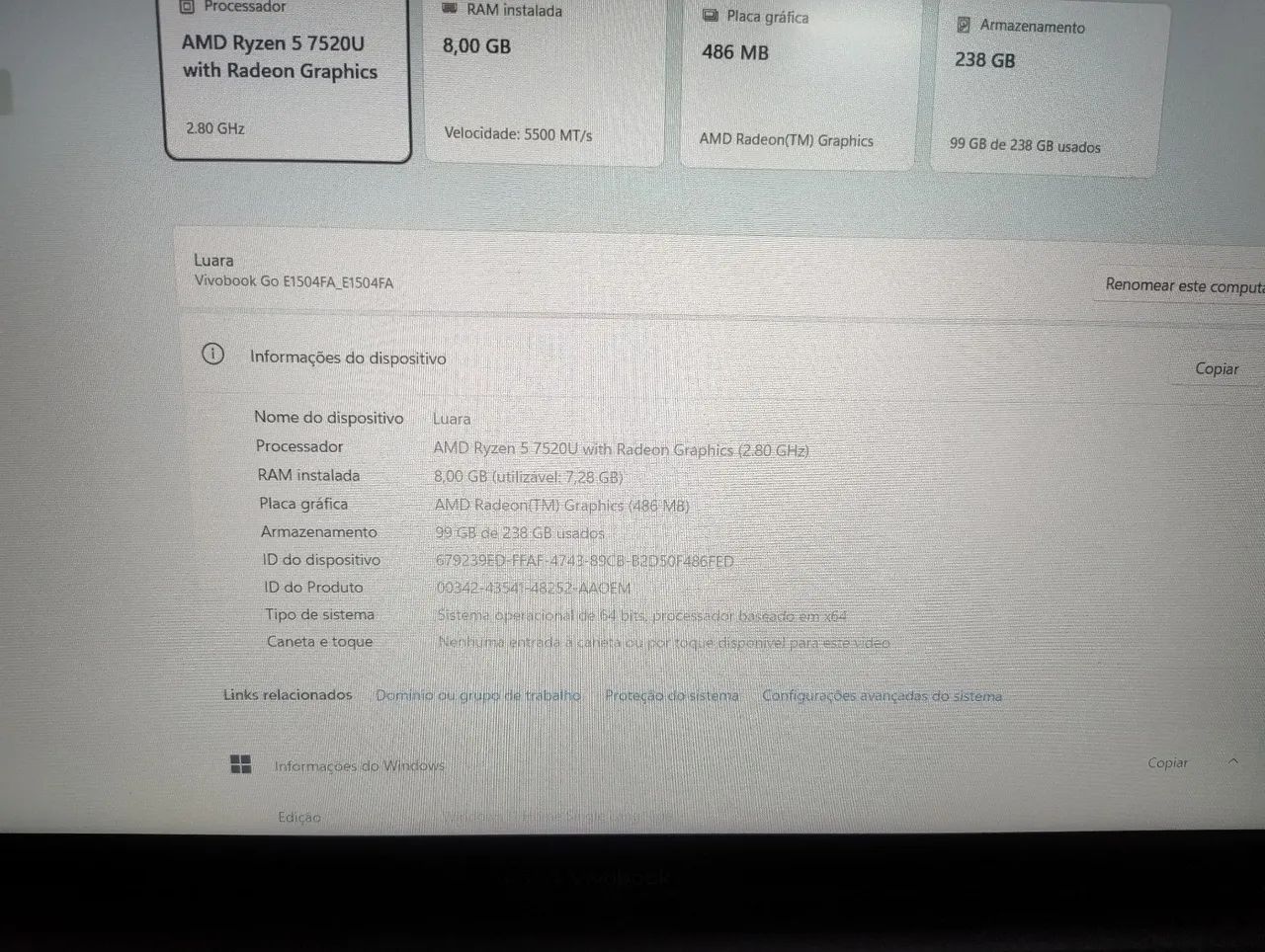 Notebook Asus Vivobook  - Foto 5