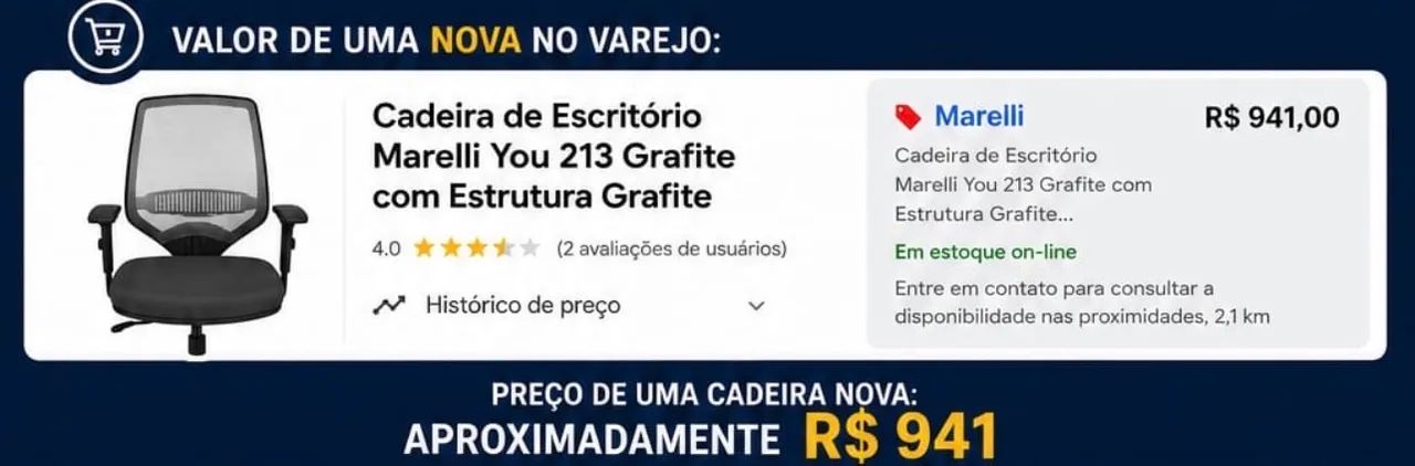 Cadeira para escritório  - Foto 3