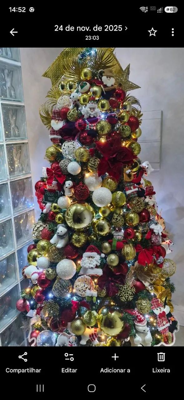 ÁRVORE DE NATAL SUPER LUXO - Foto 2