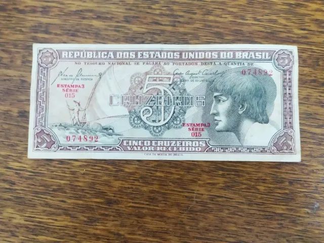 Cédula de Cinco Cruzeiros