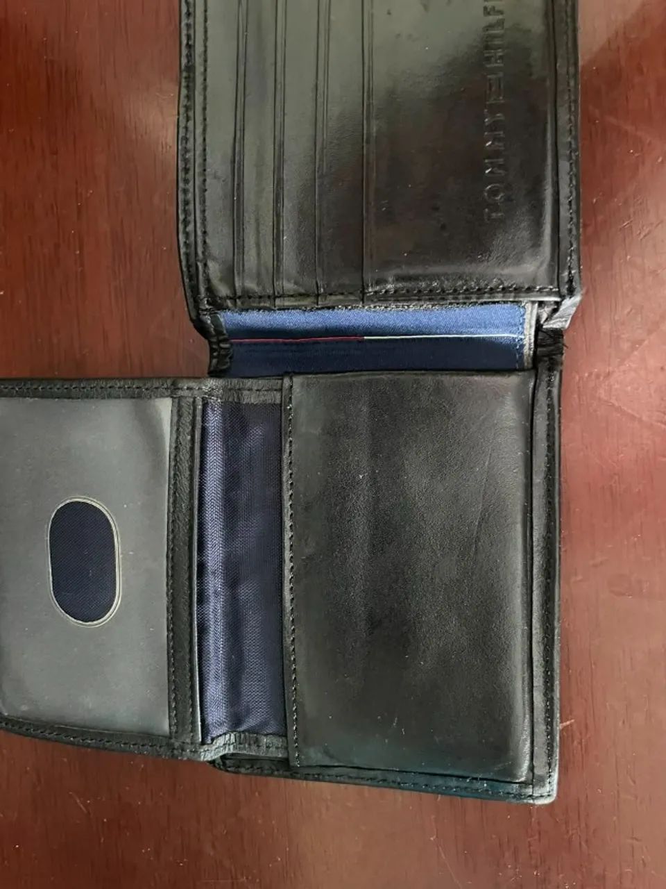 Carteira de couro Tommy Hilfiger Original - Foto 4