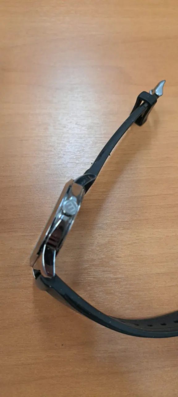 Relógio De Pulso Mondaine Com Corria De Silicone Cor Preto - Foto 3