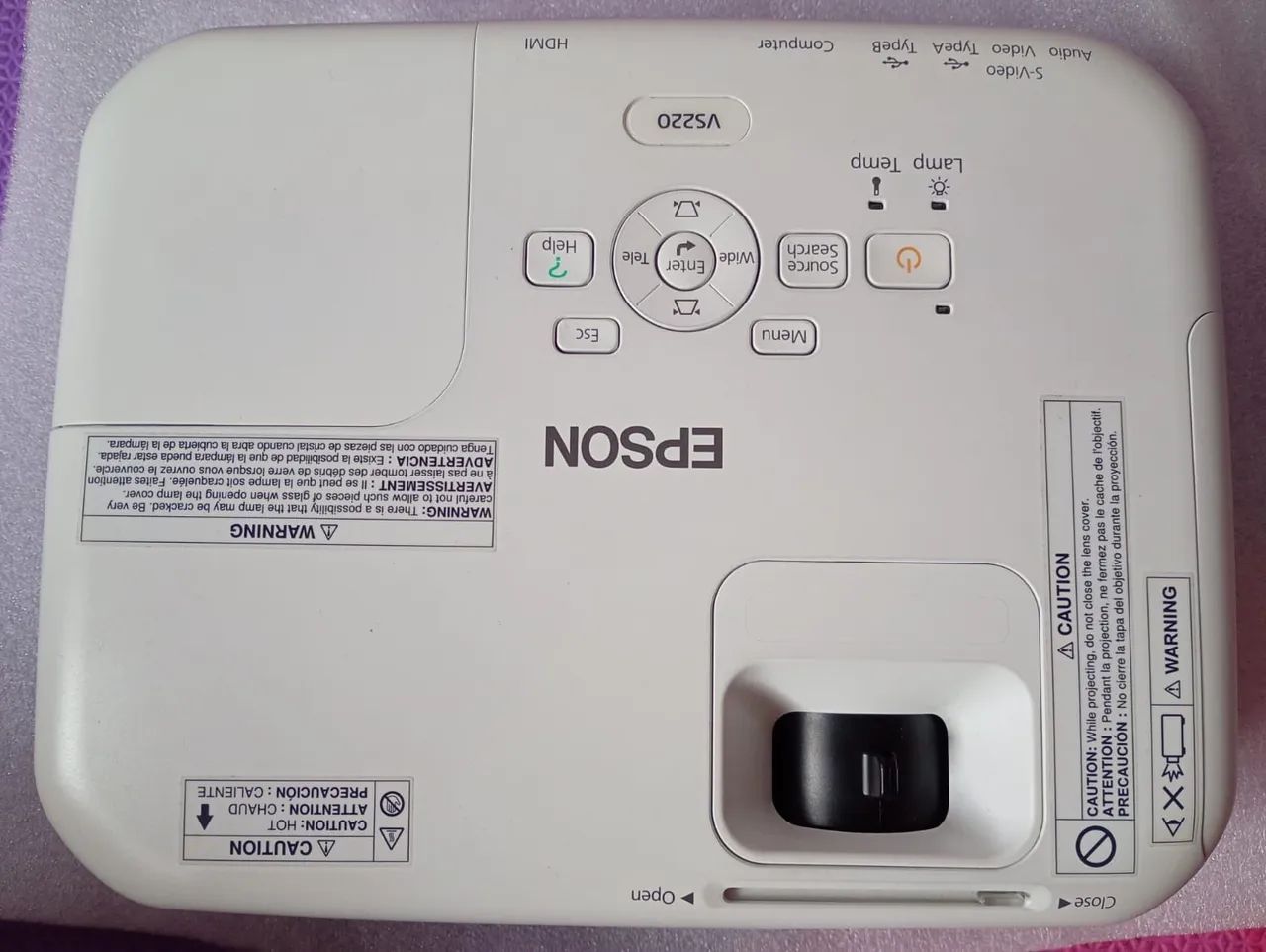 Projetor Epson VS220 3LCD + Bolsa Original Epson | Pouquíssimo Uso