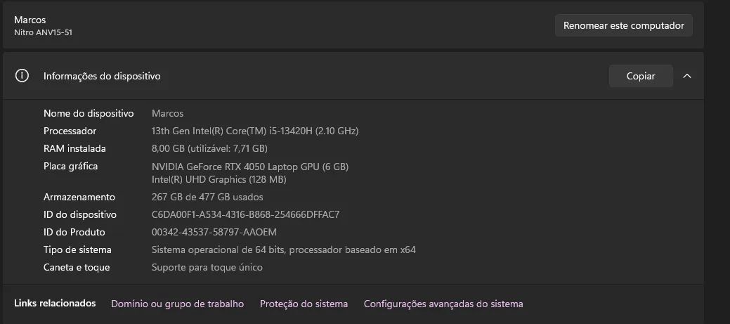 ? NOTEBOOK GAMER ACER NITRO V15 | RTX 4050 | i5 13ª | 512GB SSD - Foto 2