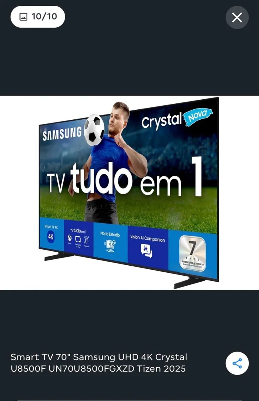VENDO TV 70 POLEGADAS SAMSUNG. ZERADA! 3.500,00. - Foto 4