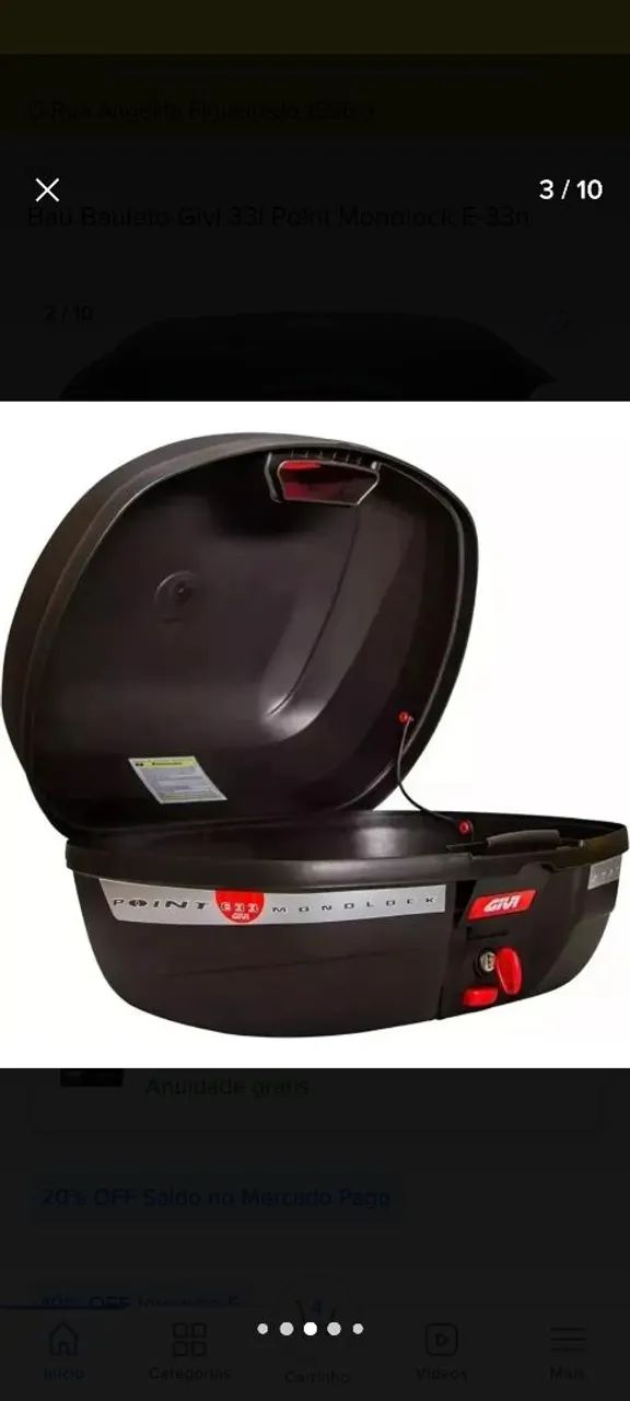 Baú e suporte para CB500 - Foto 2