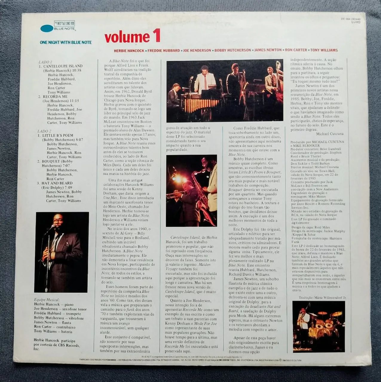 Discos de vinil"One Night With Blue Note" vol 1 e 2 - Foto 2