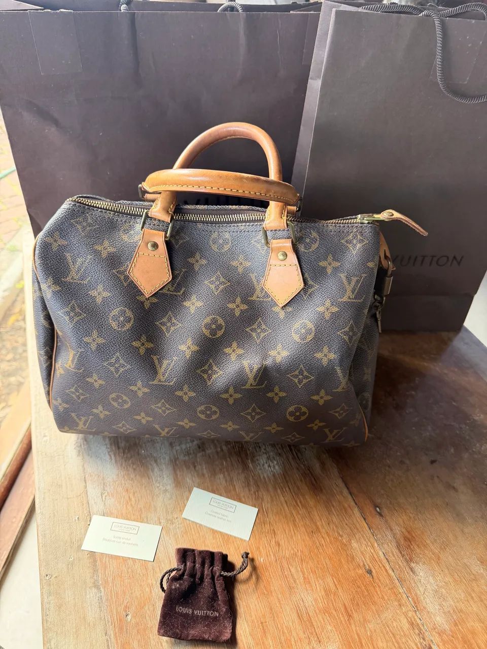 Bolsa original Louis Vuitton speedy - Foto 4