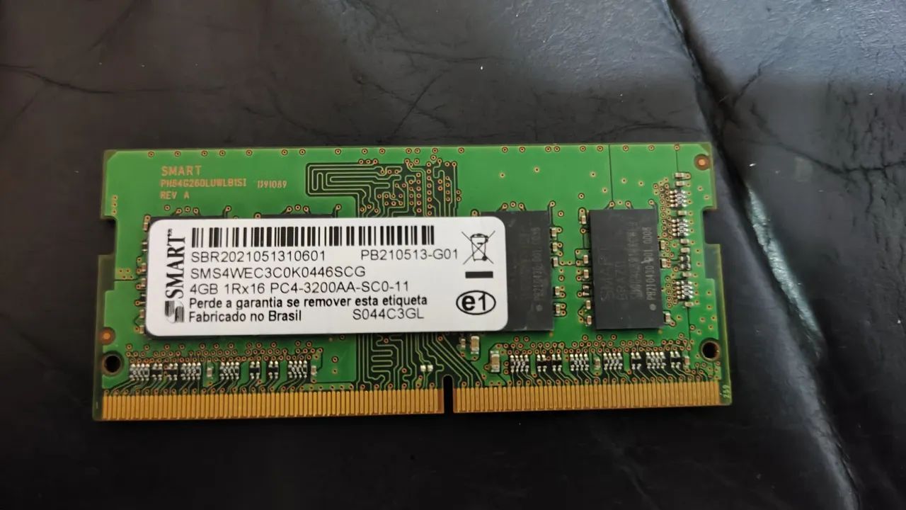 Memória RAM Notebook 4gb DDR 4 [3200MHz]