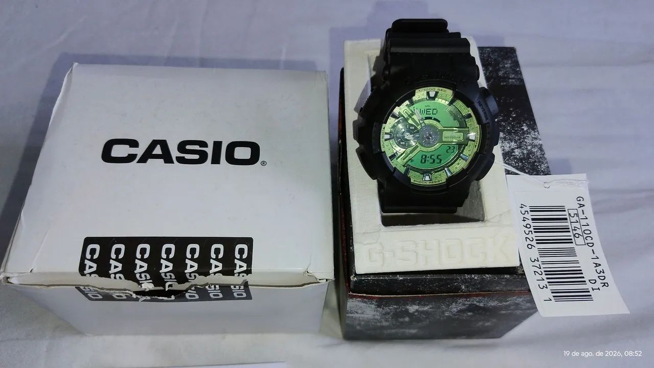Relógio Masculino Casio G-SHOCK Verde GA-110CD-1A3DR - Foto 3
