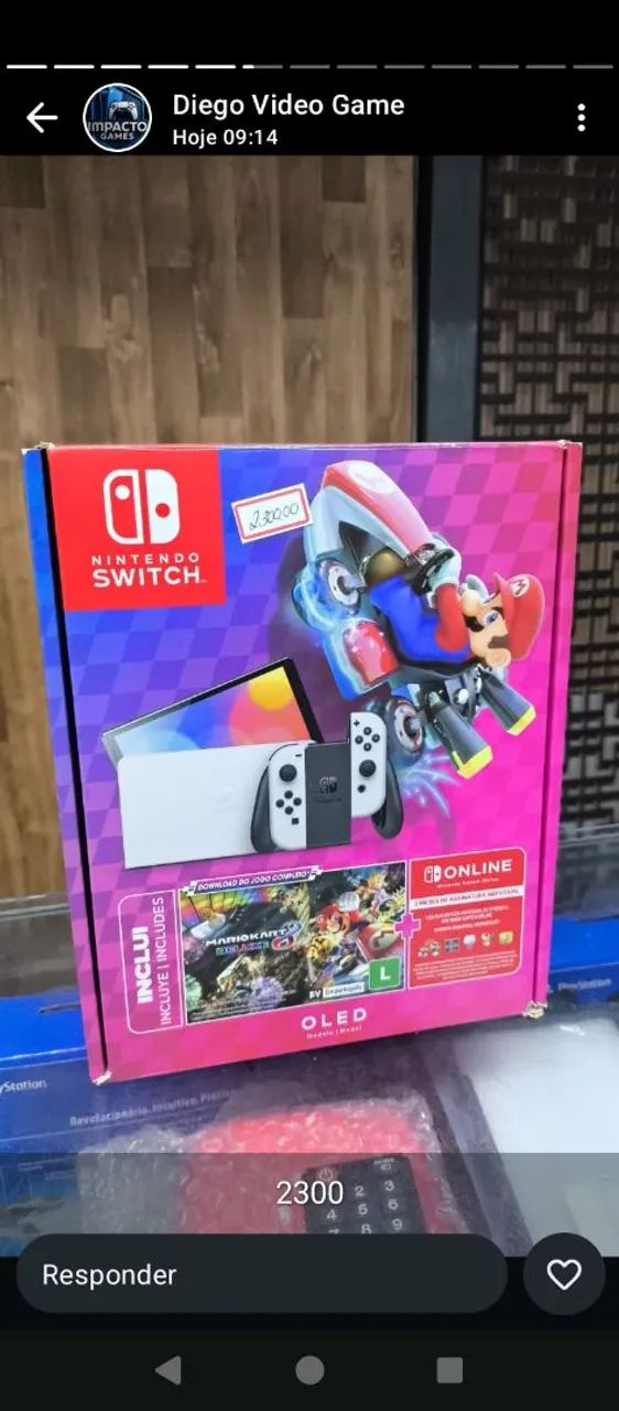 Nintendo switch oled - Consoles de Vídeo Game - Conjunto Vera Cruz