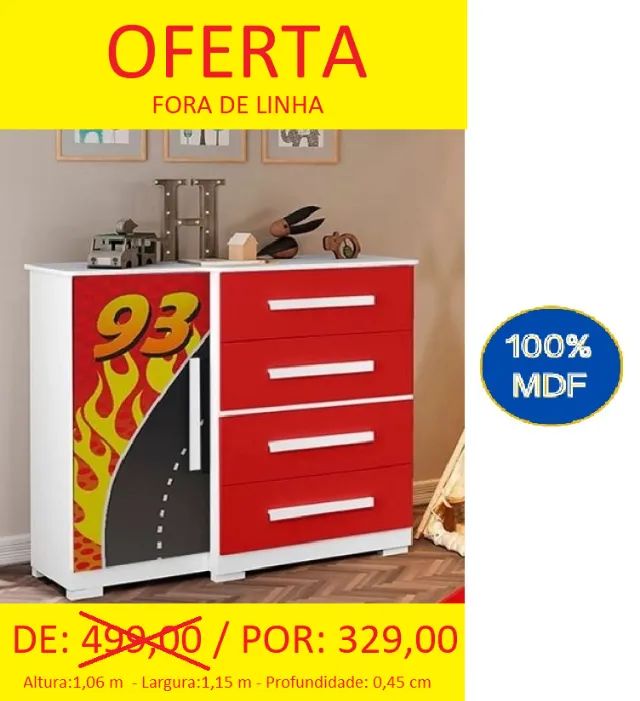 Comoda infantil adesivada, temos a pronta entrega 