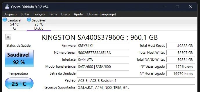 SSD Kingston A400 960GB SATA - Foto 3