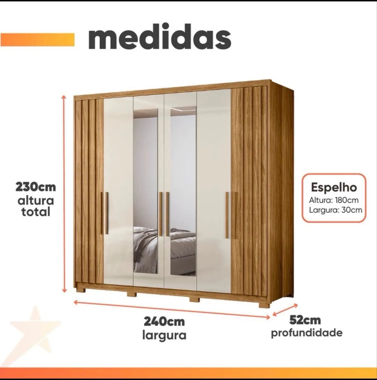 Guarda roupas casal - Foto 2