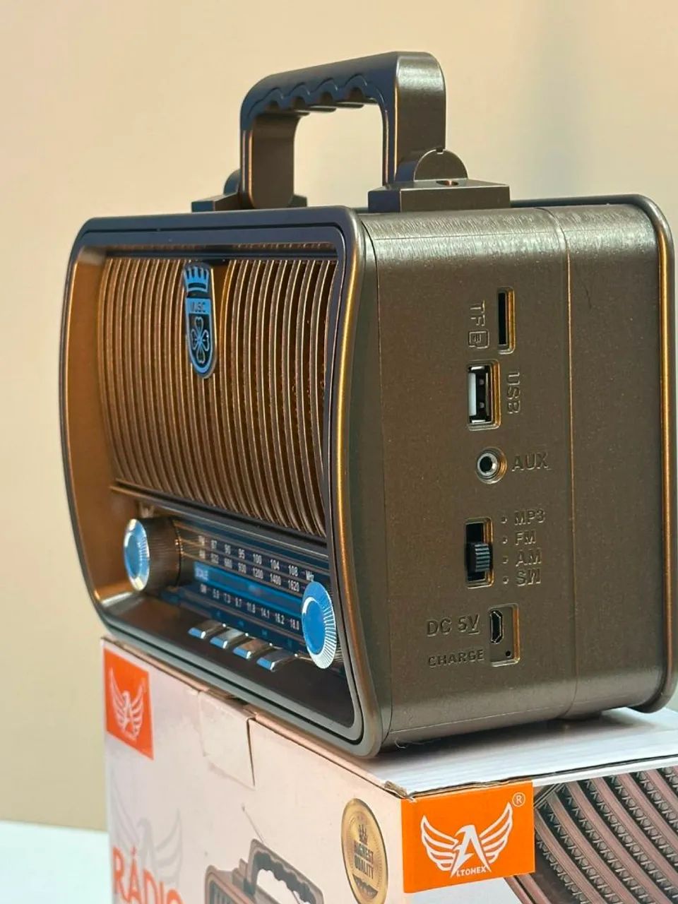 Rádio Retrô Vintage AM FM 