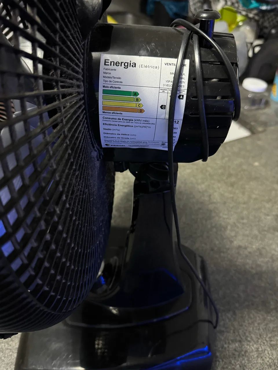 Ventilador Mondial de 40cm Super Power 6 hélices  - Foto 4