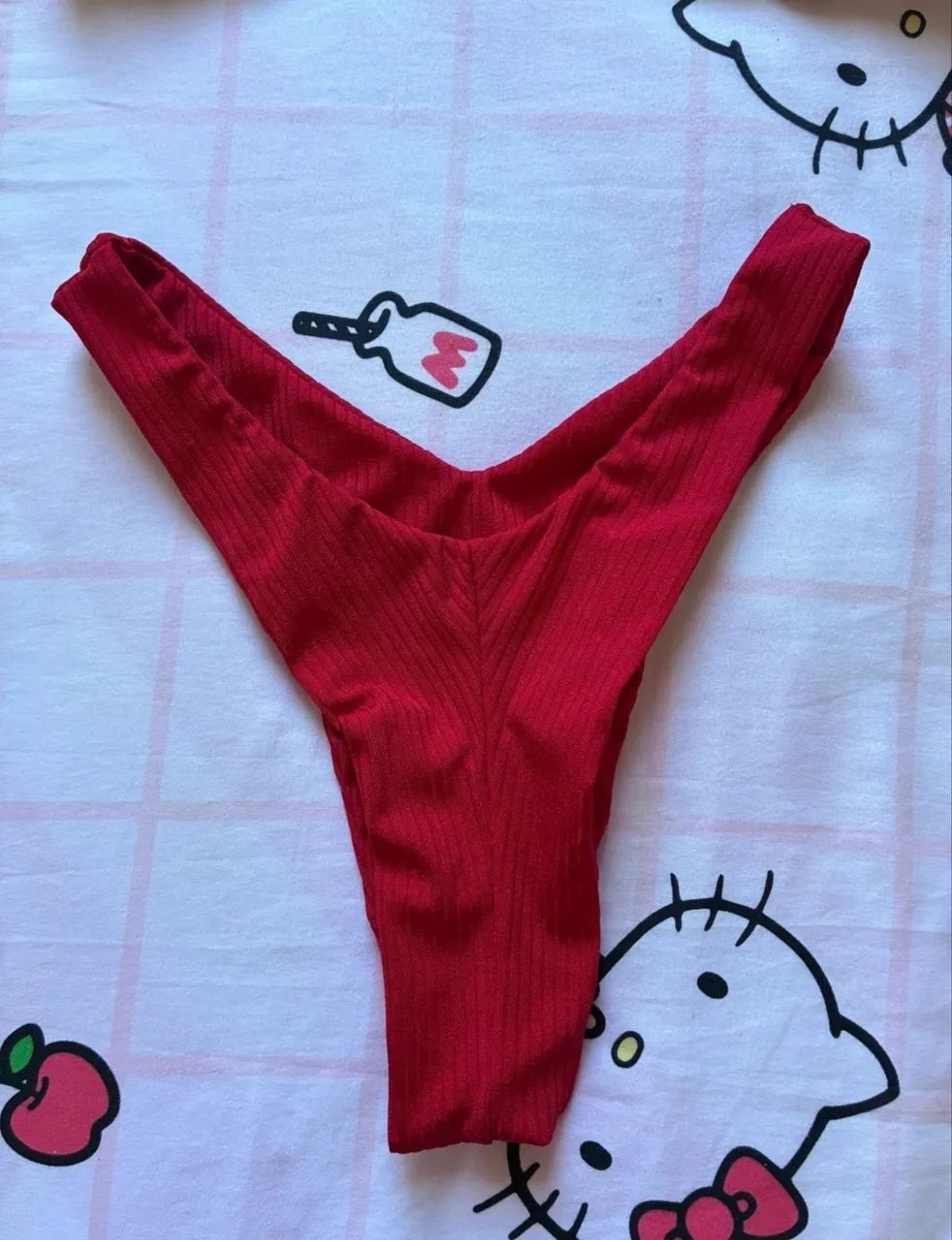 Biquíni meia taça asa delta vermelho - Foto 3
