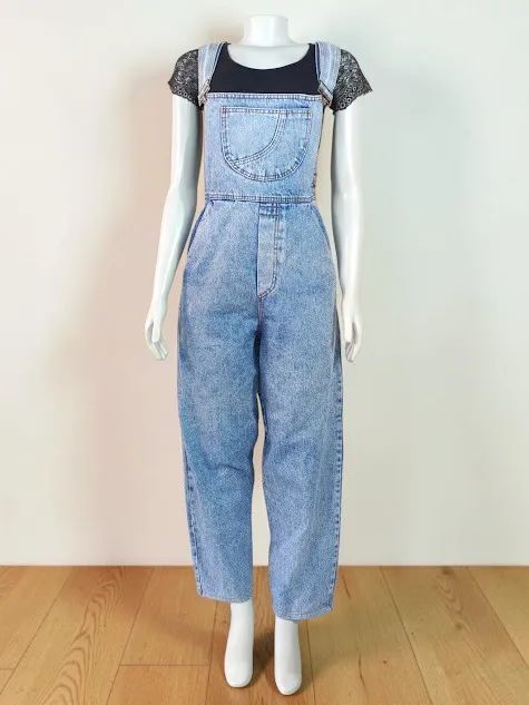 jardineira jeans vintage cgc Tam M