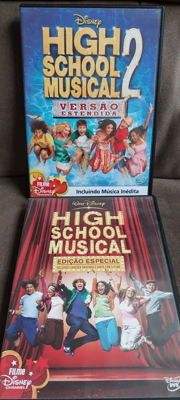 Kit DVDs High School Musical 1 e 2