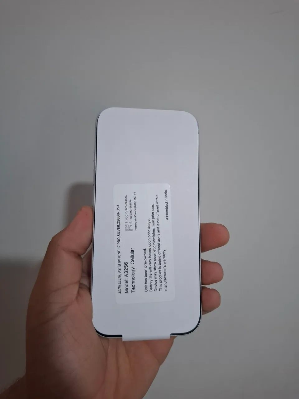 Iphone 17 Pro 256Gb Silver Sem Uso