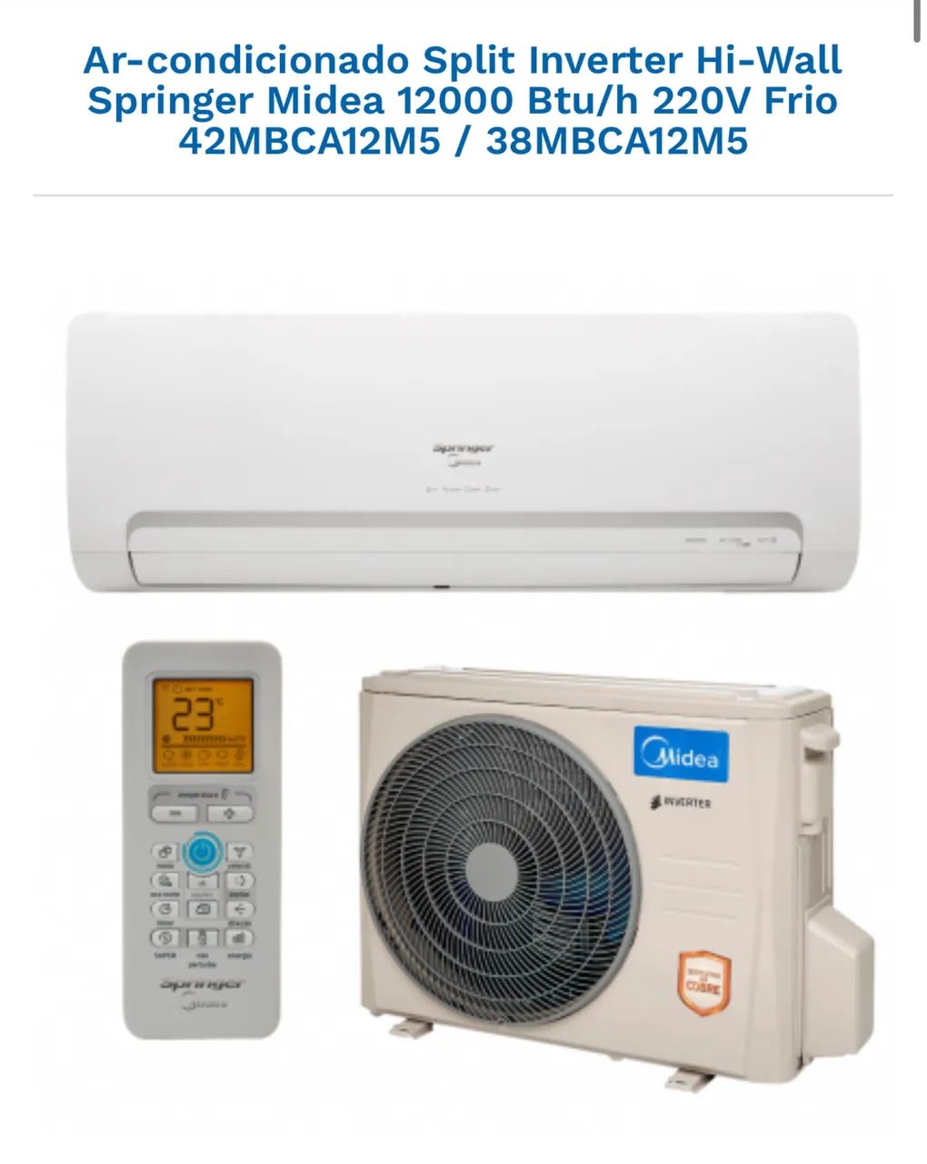 Ar Condicionado Midea 12000 btu - Foto 3