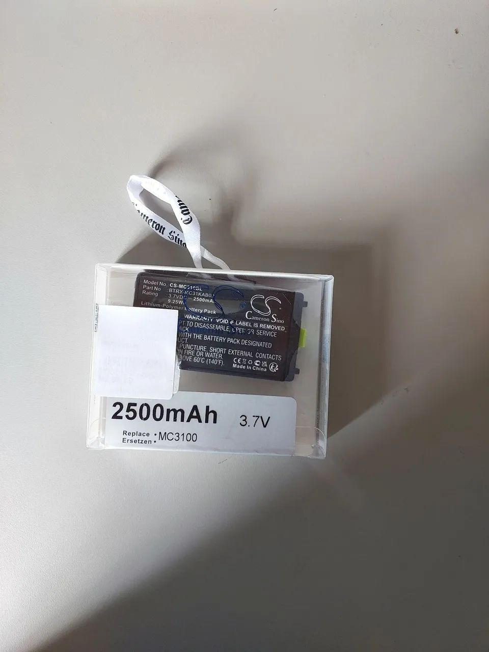 Bateria Cameron Sino 2500mAh 3.7V para Coletor de Dados Zebra MC3100