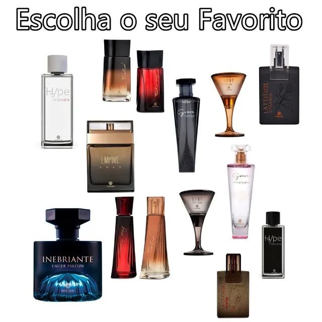 Perfumes da linha Hinode 