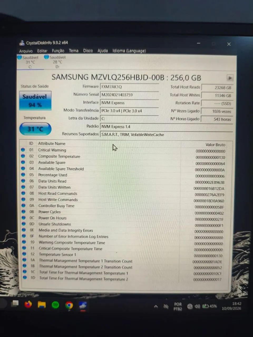 SSD Samsung 512GB 100% de Saúde - Foto 2
