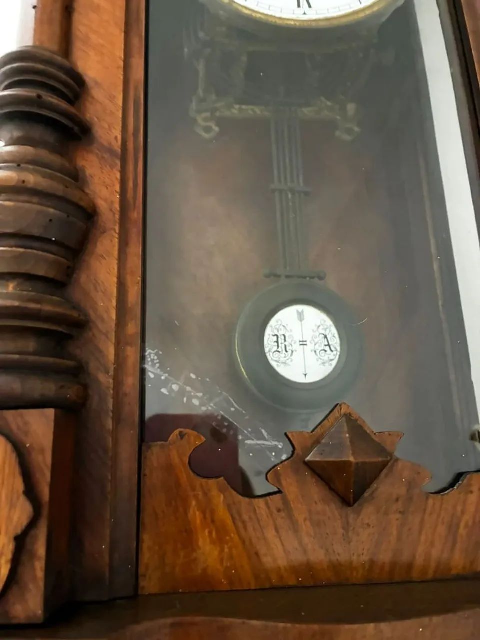Relógio de parede antigo  - Foto 3