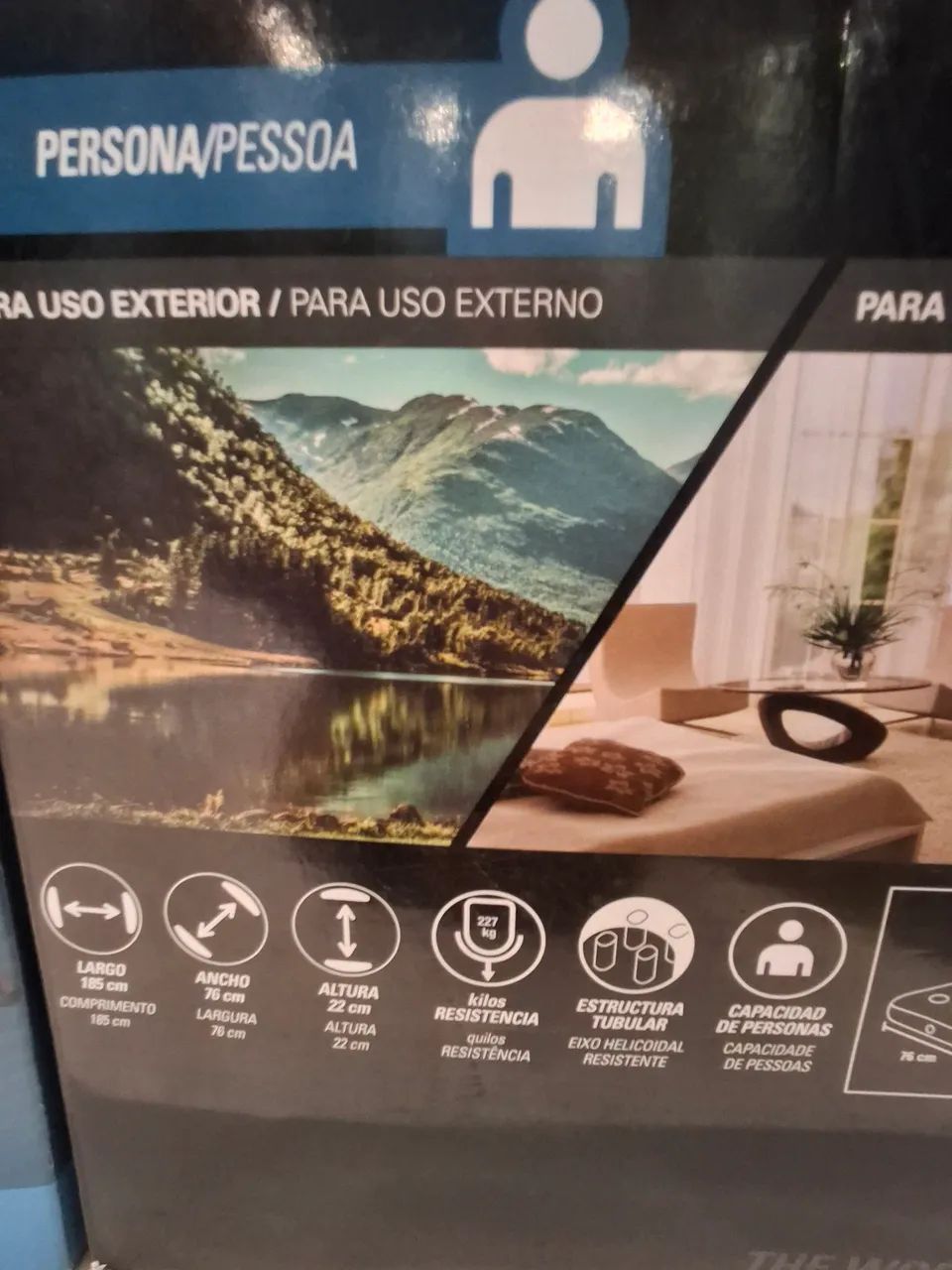 COLCHÃO INFLÁVEL + BOMBA  - Foto 2