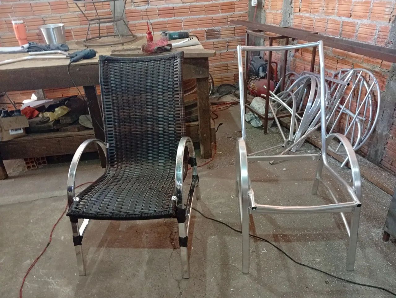 Cadeira de área em alumínio  - Foto 4