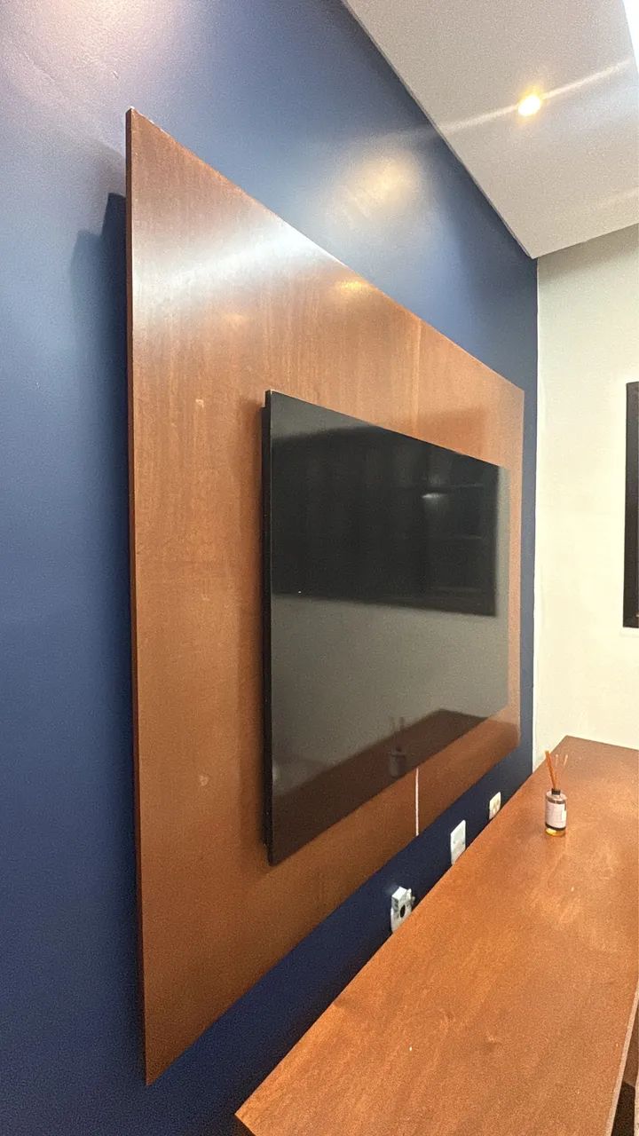 Painel para TV com rack baixo - MDP - Foto 2