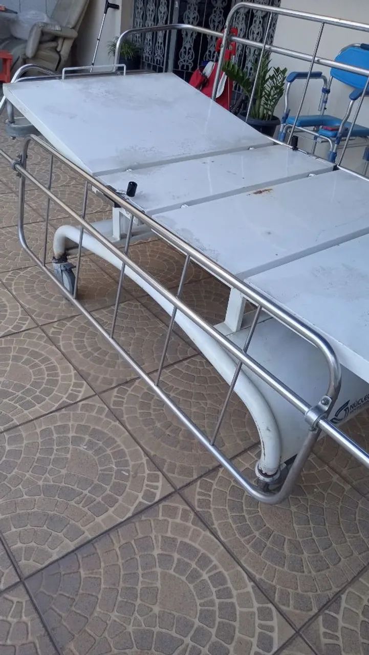 Cama hospitalar com colchão pneumático  - Foto 3