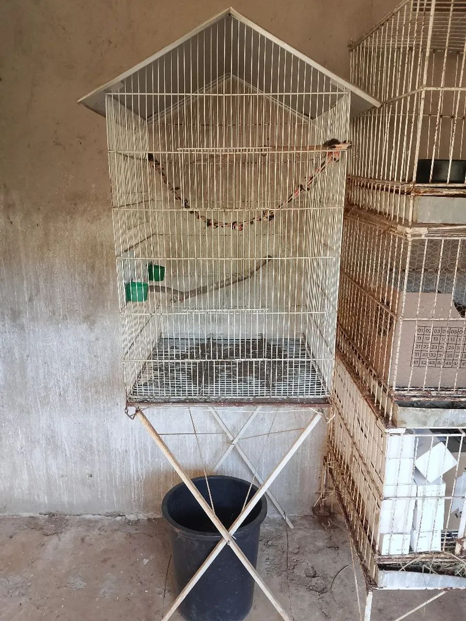 Gaiola grande com pé  - Foto 2