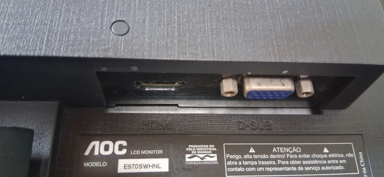 Monitor AOC 18.5" Led VGA e HDMI - Foto 4