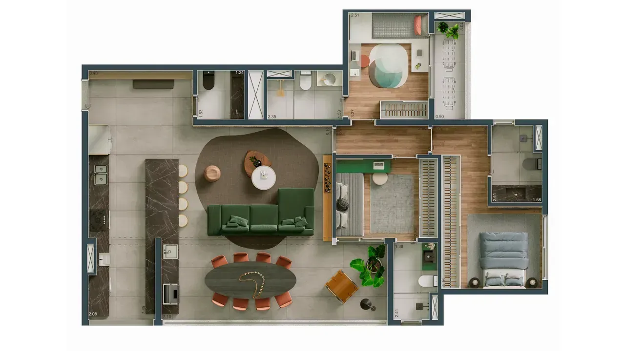PLANTA 123m²