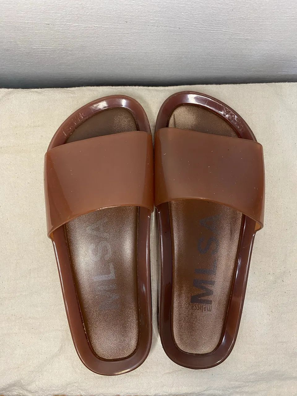 Melissa beach slide marrom 34 - Foto 3