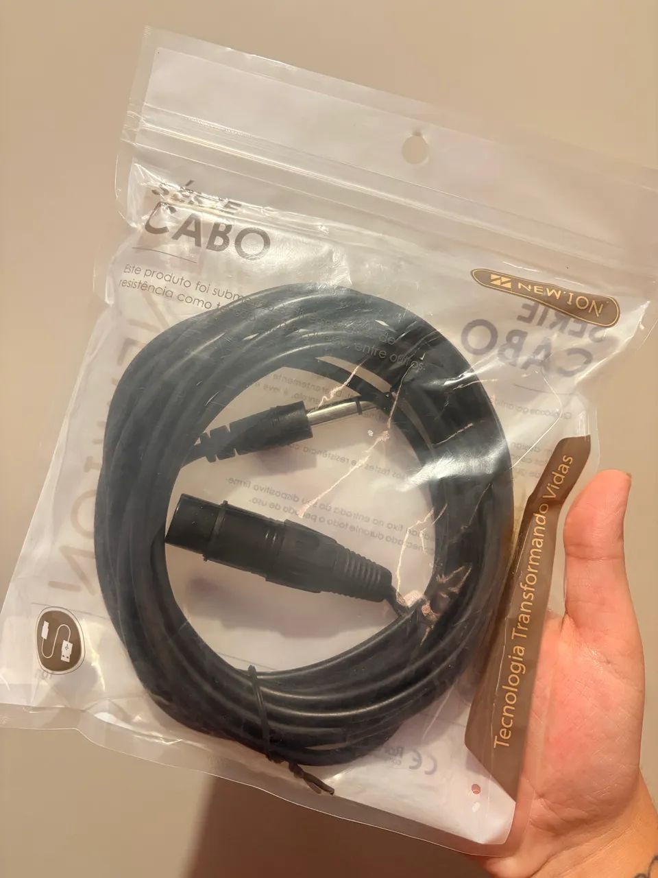 Cabo Microfone XLR Fêmea para P10