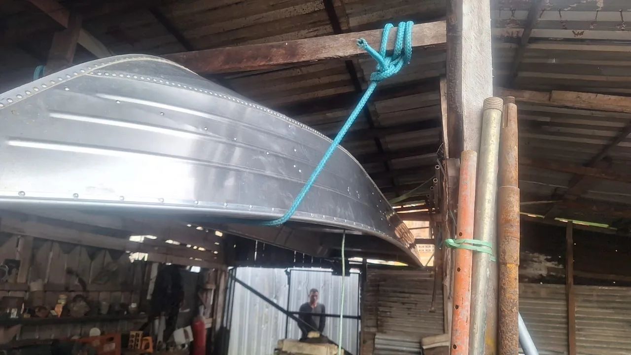 Vendo lancha de aluminio - Foto 2