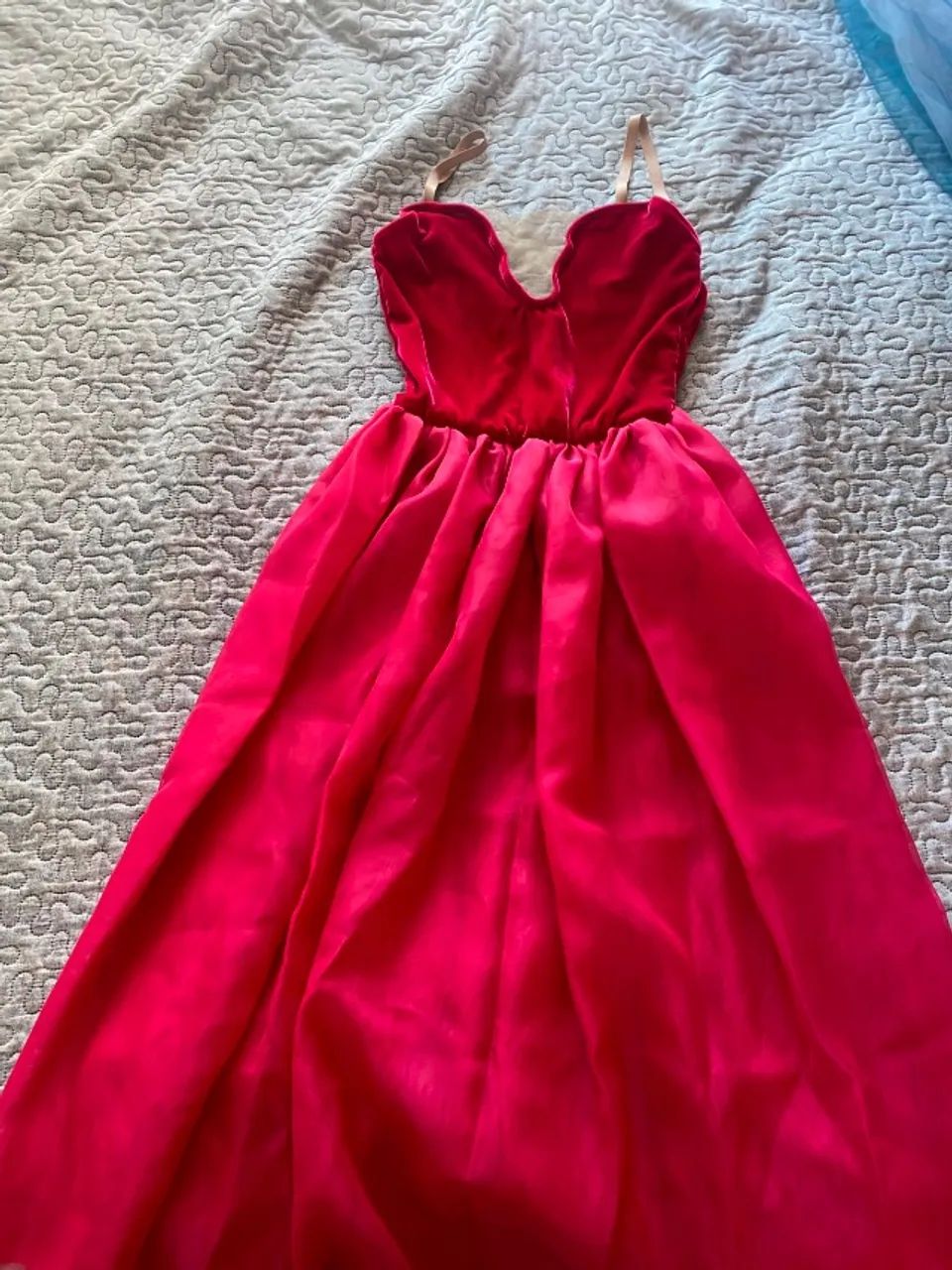 Figurino de ballet rosa