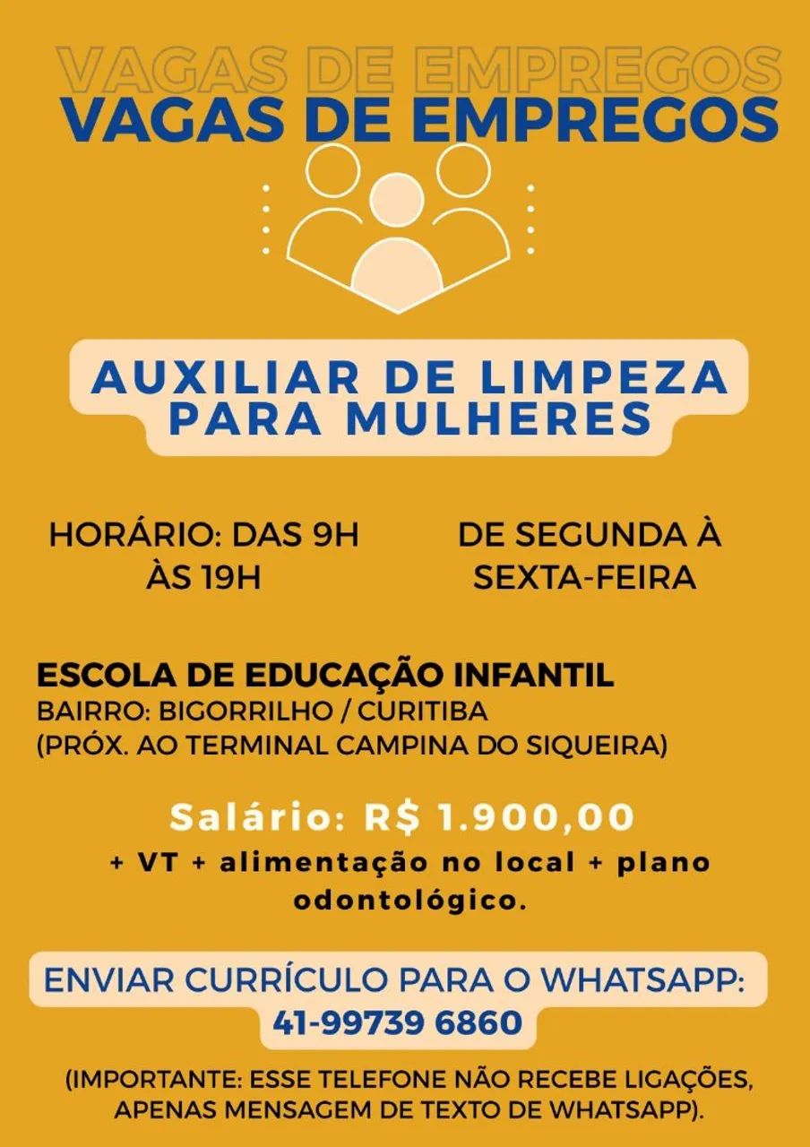 AUXILIAR DE LIMPEZA (MULHERES)
