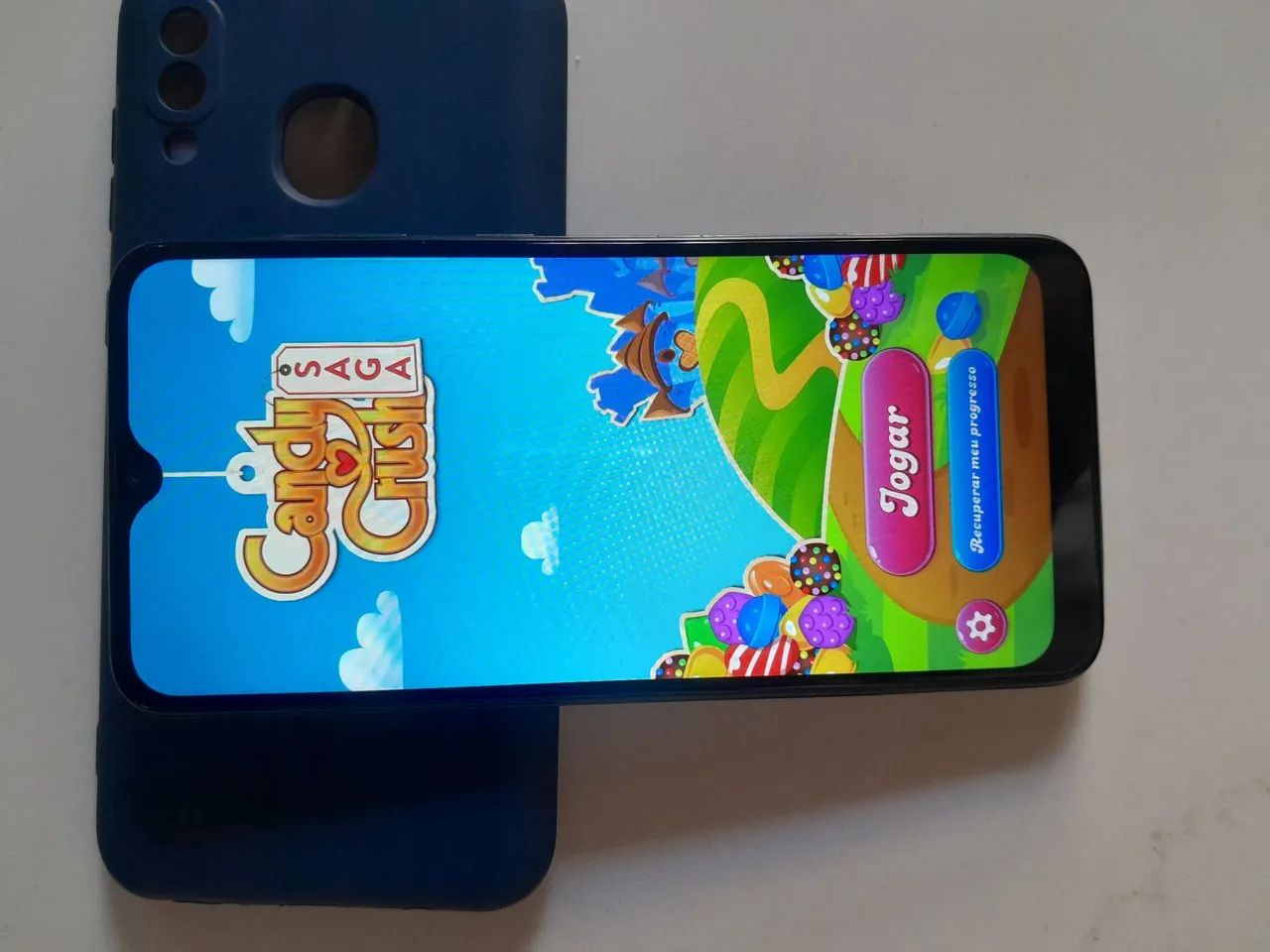 Samsung galaxy A20 biometria capa carregador  - Foto 3