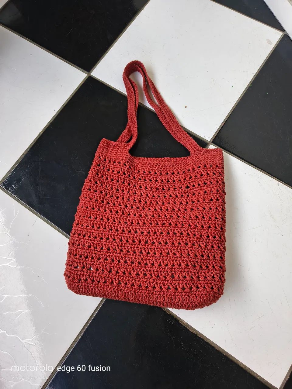 Linda bolsa de crochê  - Foto 5