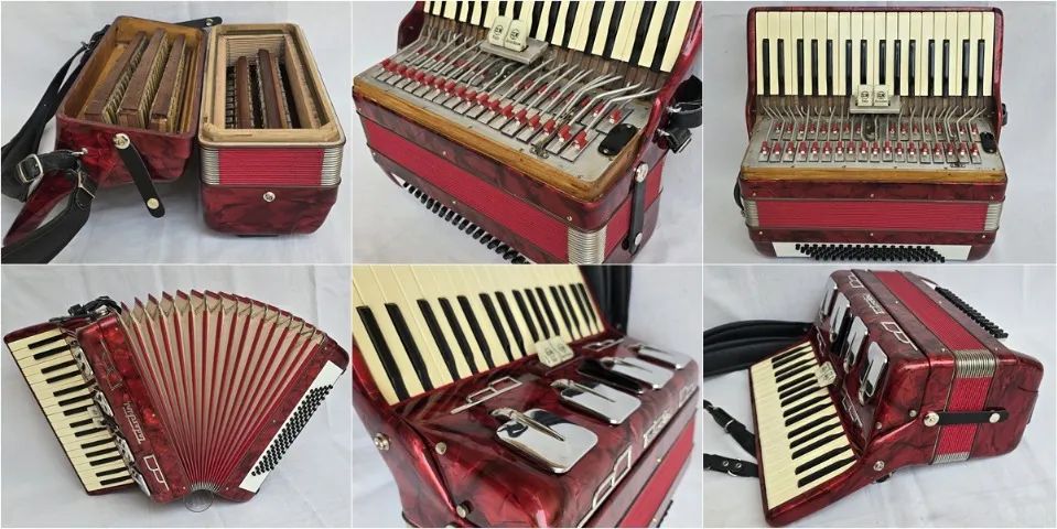 Acordeon 80 Baixos Todeschini Dente de Coelho - Foto 5