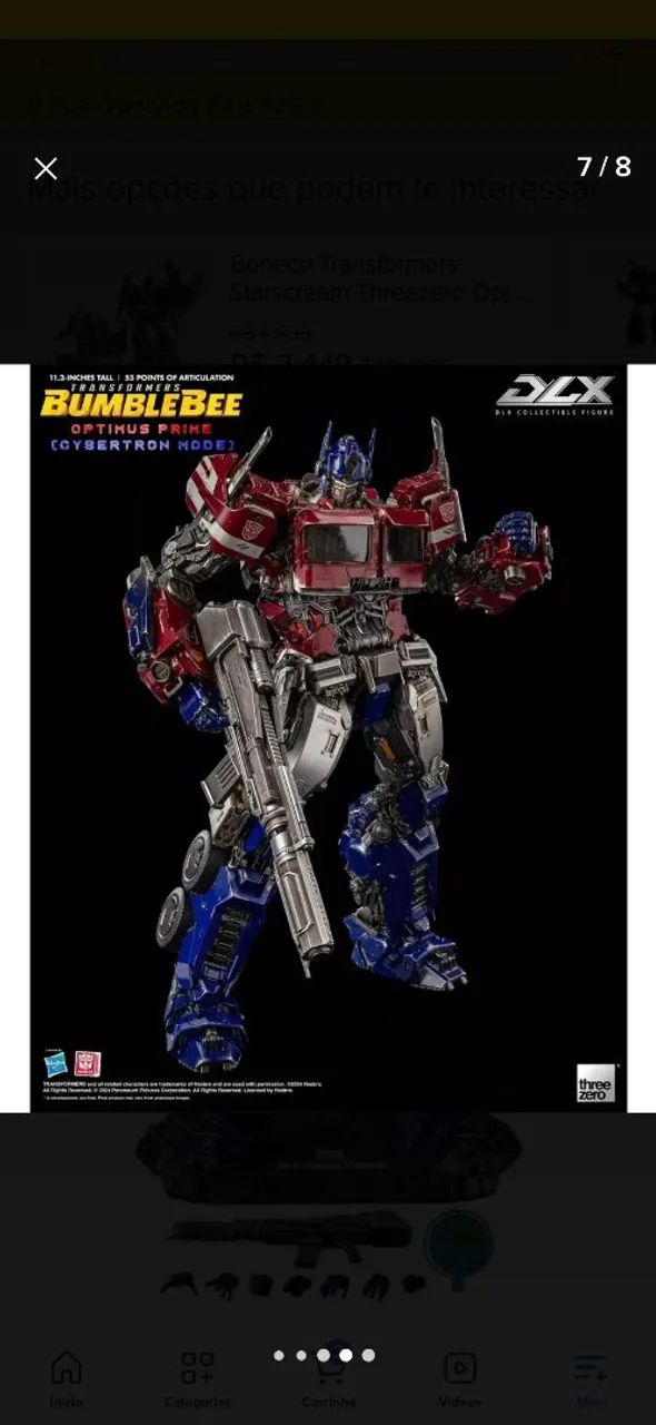 Optimus  prime threezero DLX - Foto 4